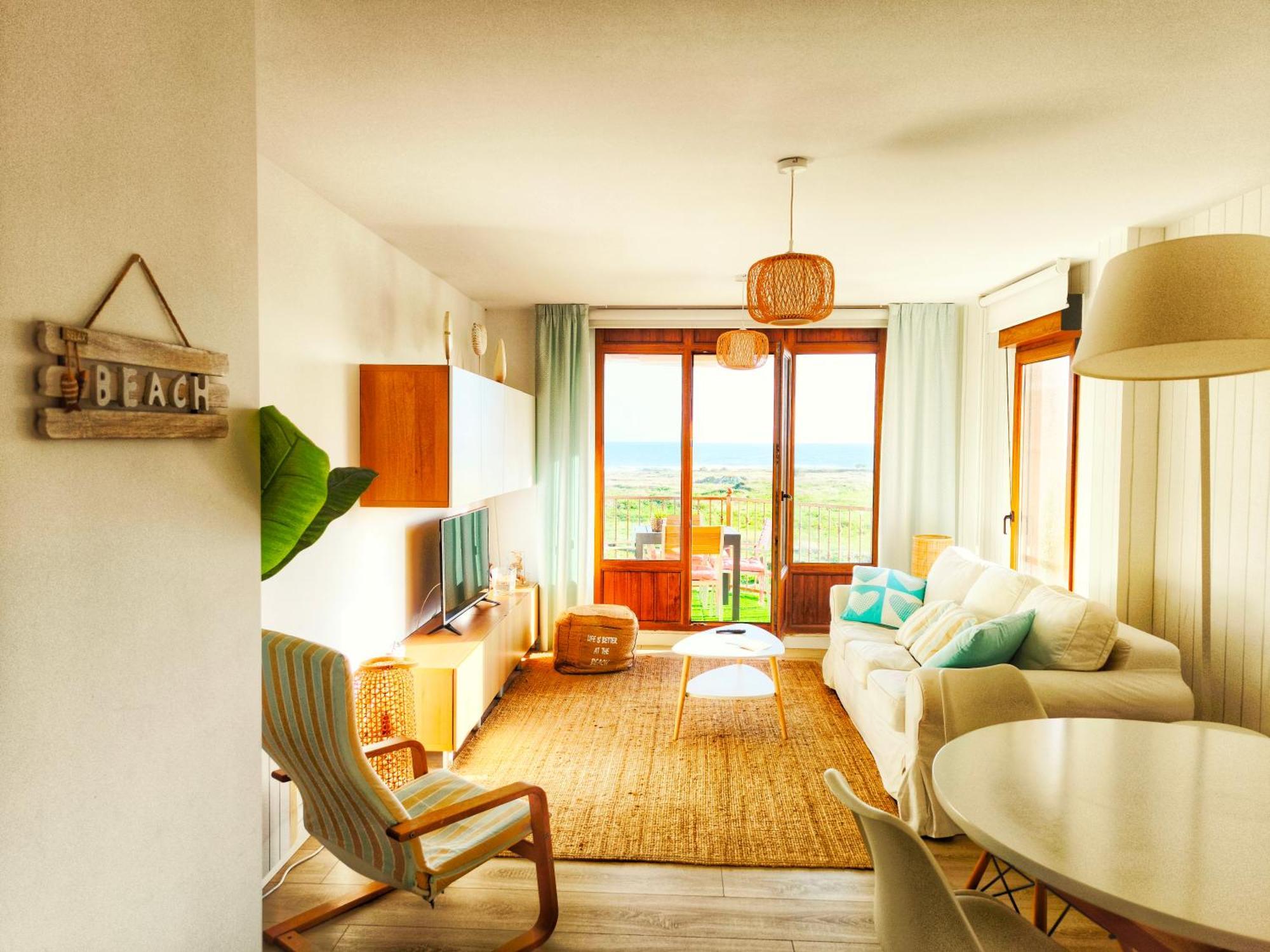 Apartamento Corrubedo Vistas Mar Y Playa Luaran gambar